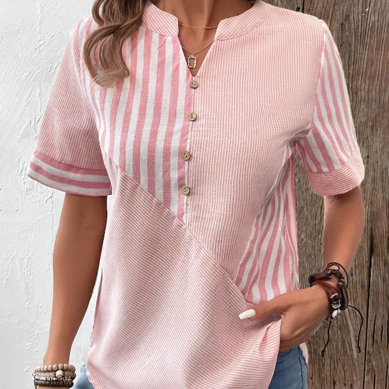 Liva - Stribet bluse