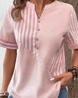 Liva - Stribet bluse