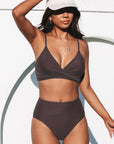 Rachelle – højtaljet bikinisæt til et elegant strandlook