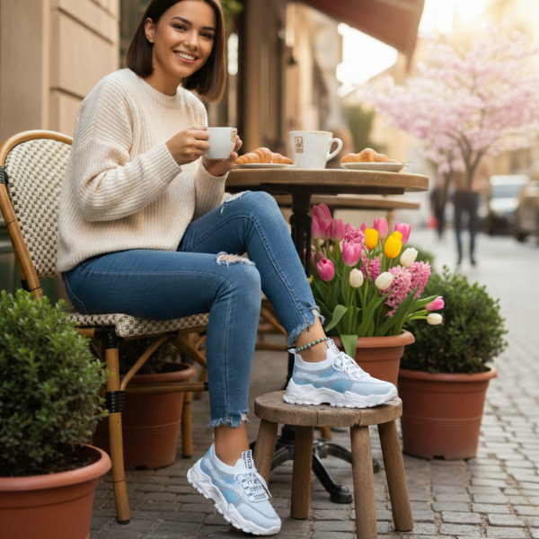 Dovelia - Lette åndbare sneakers til kvinder