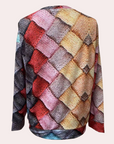 Salomé - Farverig sweater med mønster