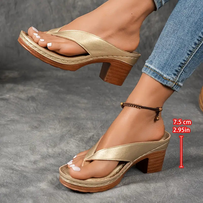 Fynavelle - Sandaler til kvinder med komfortabel hæl og elegant ergonomisk sål