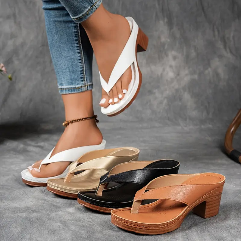 Fynavelle - Sandaler til kvinder med komfortabel hæl og elegant ergonomisk sål