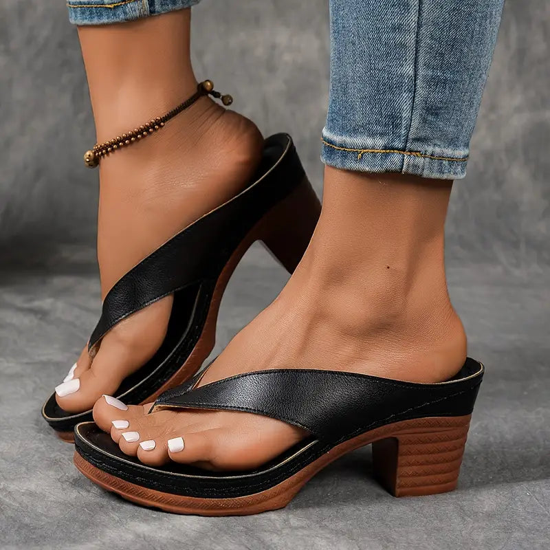 Fynavelle - Sandaler til kvinder med komfortabel hæl og elegant ergonomisk sål