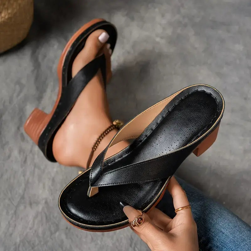 Fynavelle - Sandaler til kvinder med komfortabel hæl og elegant ergonomisk sål