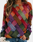 Salomé - Farverig sweater med mønster