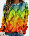 Salomé - Farverig sweater med mønster