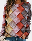 Salomé - Farverig sweater med mønster