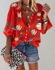 Yelena - Sommerbluse med blomsterprint til kvinder
