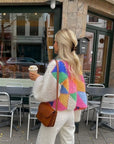 Claudia- Stribet sweater i smukke farver