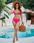 Stephanie | figurformende bikinisæt med stilfulde kontrastdetaljer