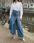 Pavellea - Jeans med nederdelseffekt