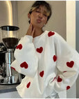 Abigail - Strikket sweater med hjerter