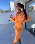 Alexis - Casual sæt med sweatshirt og kjole