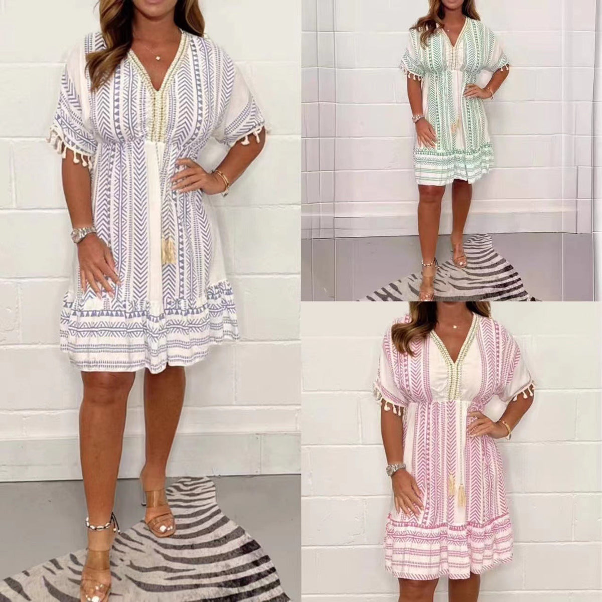 Gail - Smuk boho-sommerkjole til kvinder