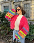 Claudia- Stribet sweater i smukke farver