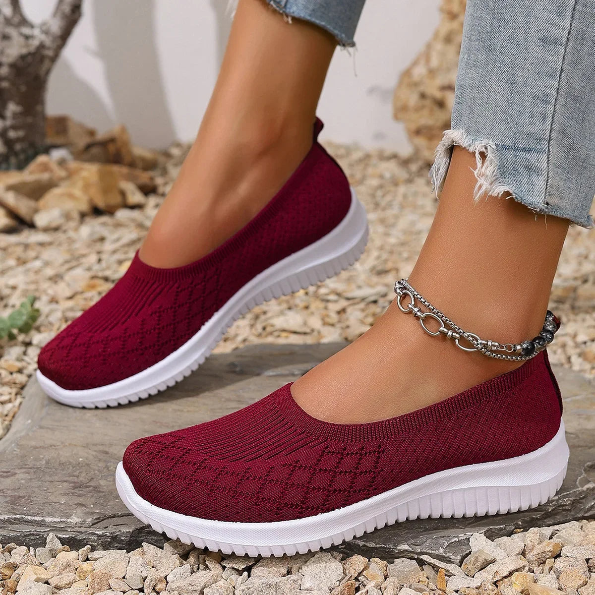 Giavella - Skridsikre, åndbare slip-on sko