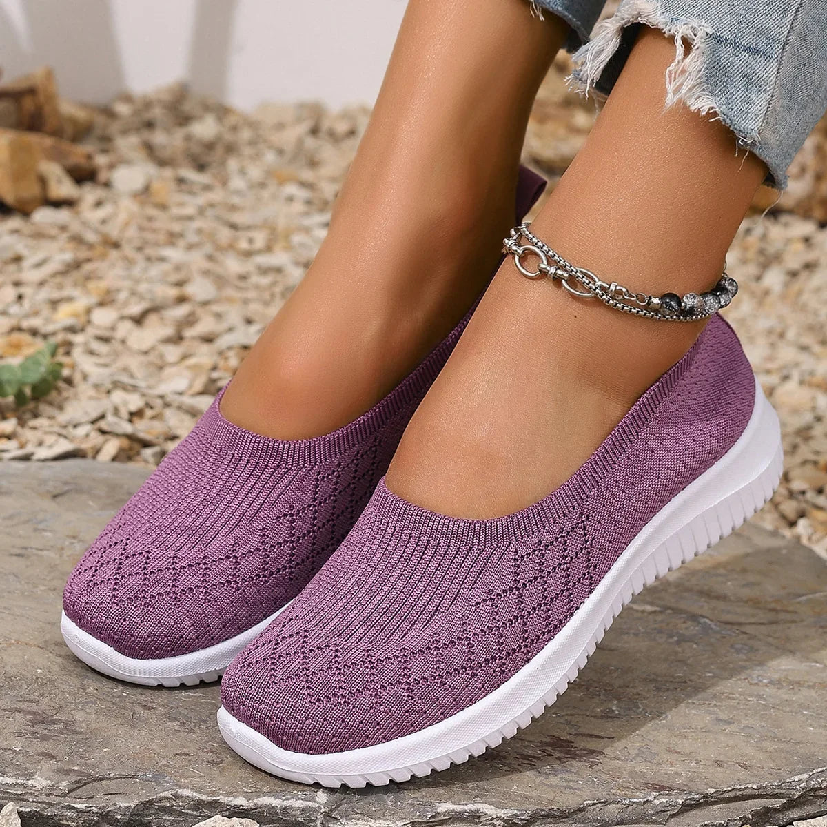 Giavella - Skridsikre, åndbare slip-on sko