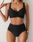 Laluna® | højtaljet sommerbikinisæt – stilfuldt strandlook og perfekt pasform