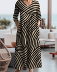 Arianna - Elegant og praktisk stribet kjole
