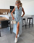 Diane - Maxikjole i denim