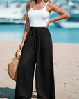 Thea - Ensfarvede oversized bukser