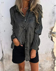 Linda - Bluse i ruskindslook