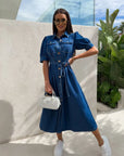 Daphne - Sunshine denimkjole