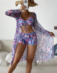 Laluna® 3-delt bikinisæt med trendy print – stilfuld på stranden