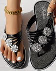 Olivia - Sandaler med diamantblomster