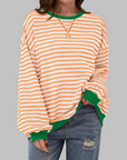 Helyria - Oversized stribet sweater til damer i behagelig casual stil til vinter
