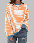 Helyria - Oversized stribet sweater til damer i behagelig casual stil til vinter
