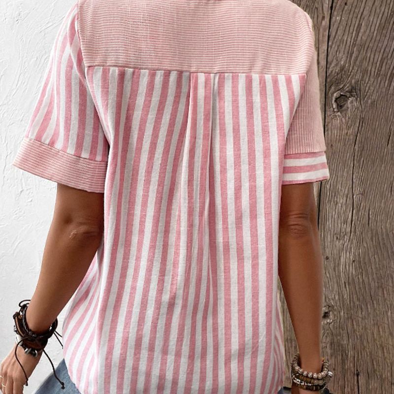 Liva - Stribet bluse