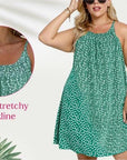 Eda - Halterneck-kjole med print