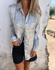 Linda - Bluse i ruskindslook