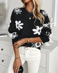 Madeleine - Blomstret sweater til kvinder