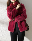 Lune - Fluffy teddyjakke til damer