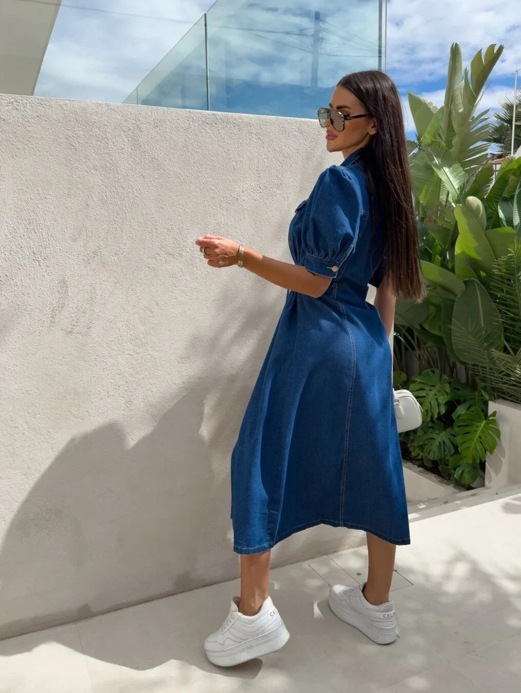 Daphne - Sunshine denimkjole