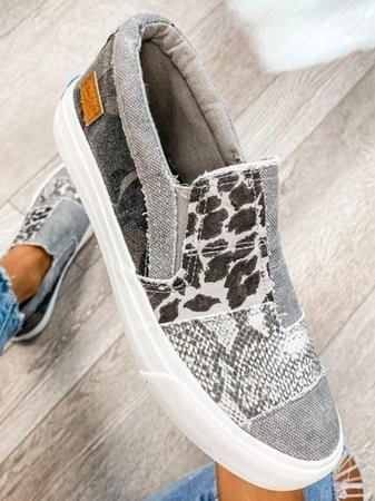 Yana - Trendy slip-on sneakers med smukt print