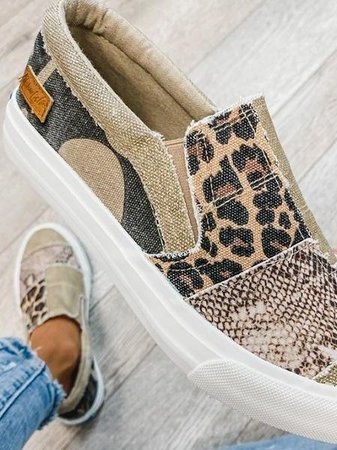 Yana - Trendy slip-on sneakers med smukt print