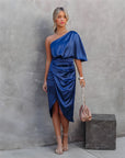 Estelle️ - One shoulder-kjole i satin