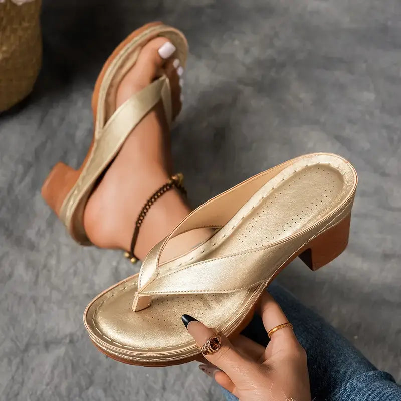 Fynavelle - Sandaler til kvinder med komfortabel hæl og elegant ergonomisk sål
