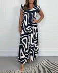 Adelinae Jumpsuit med elegant geometrisk print