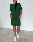 Demyra - Kort stretchkjole til kvinder i sort casual chic stil