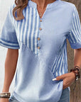 Liva - Stribet bluse