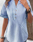 Liva - Stribet bluse