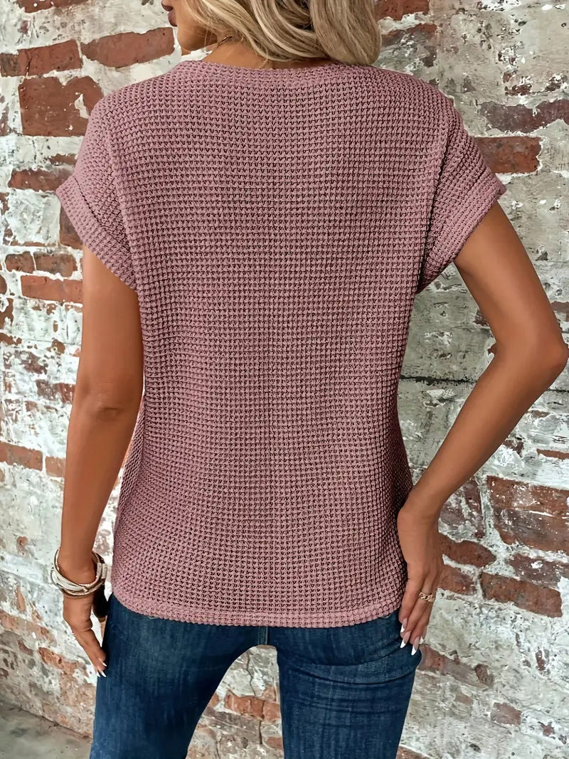 Clarissa - Elegant sommertop med rund hals