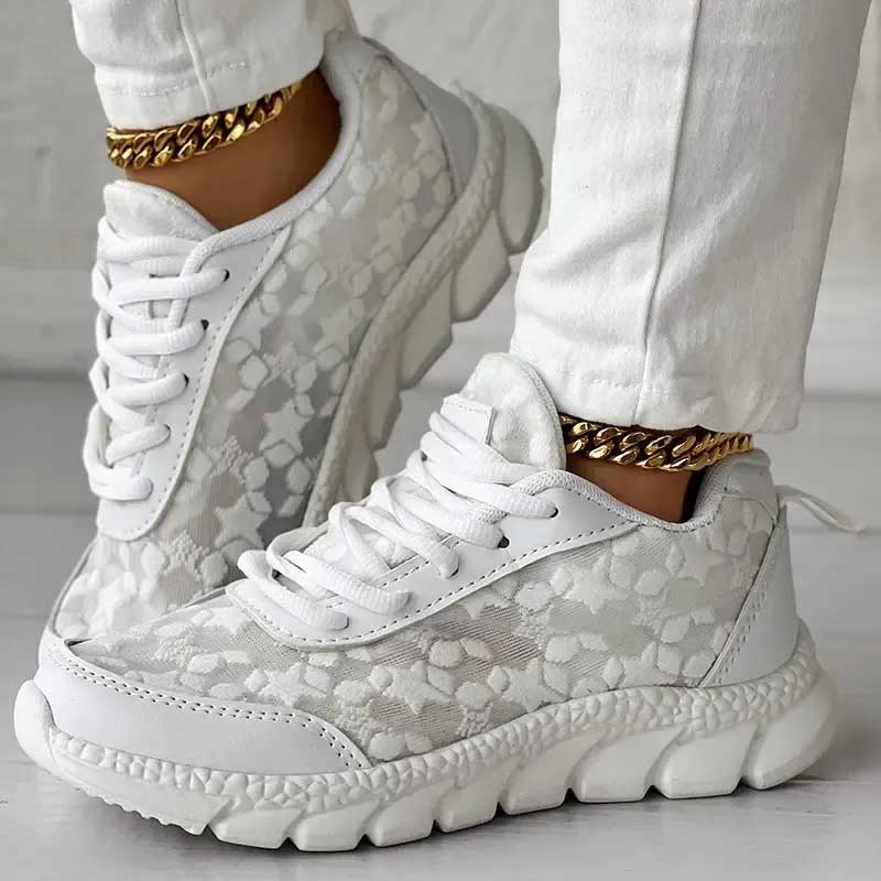 Nola - Komfortable hvide sneakers