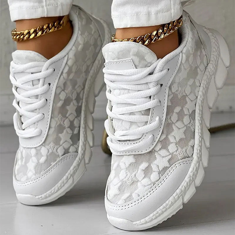 Nola - Komfortable hvide sneakers