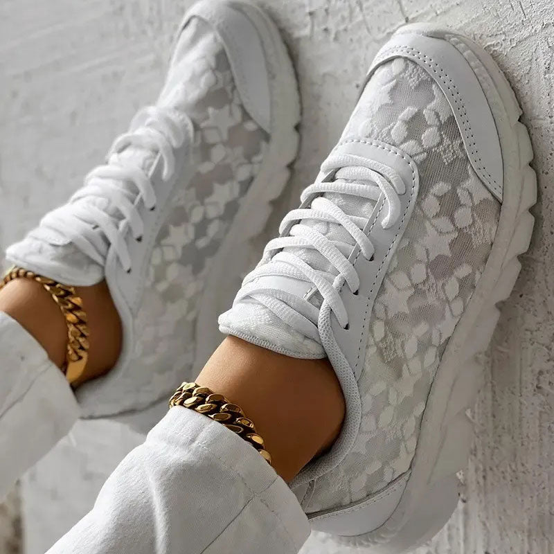 Nola - Komfortable hvide sneakers